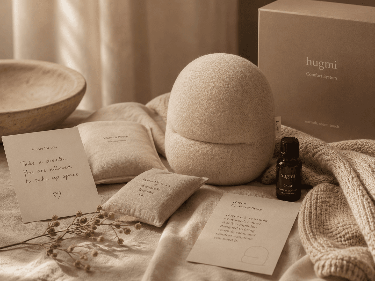 Hugmi comfort system still life